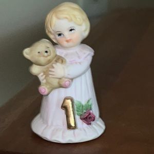 Vintage Enesco Growing Up Birthday Girls #1 *no box*